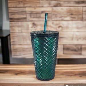 Starbucks 2021 Holiday Christmas Jeweled Cold Tumbler Green Blue 16oz Grande New